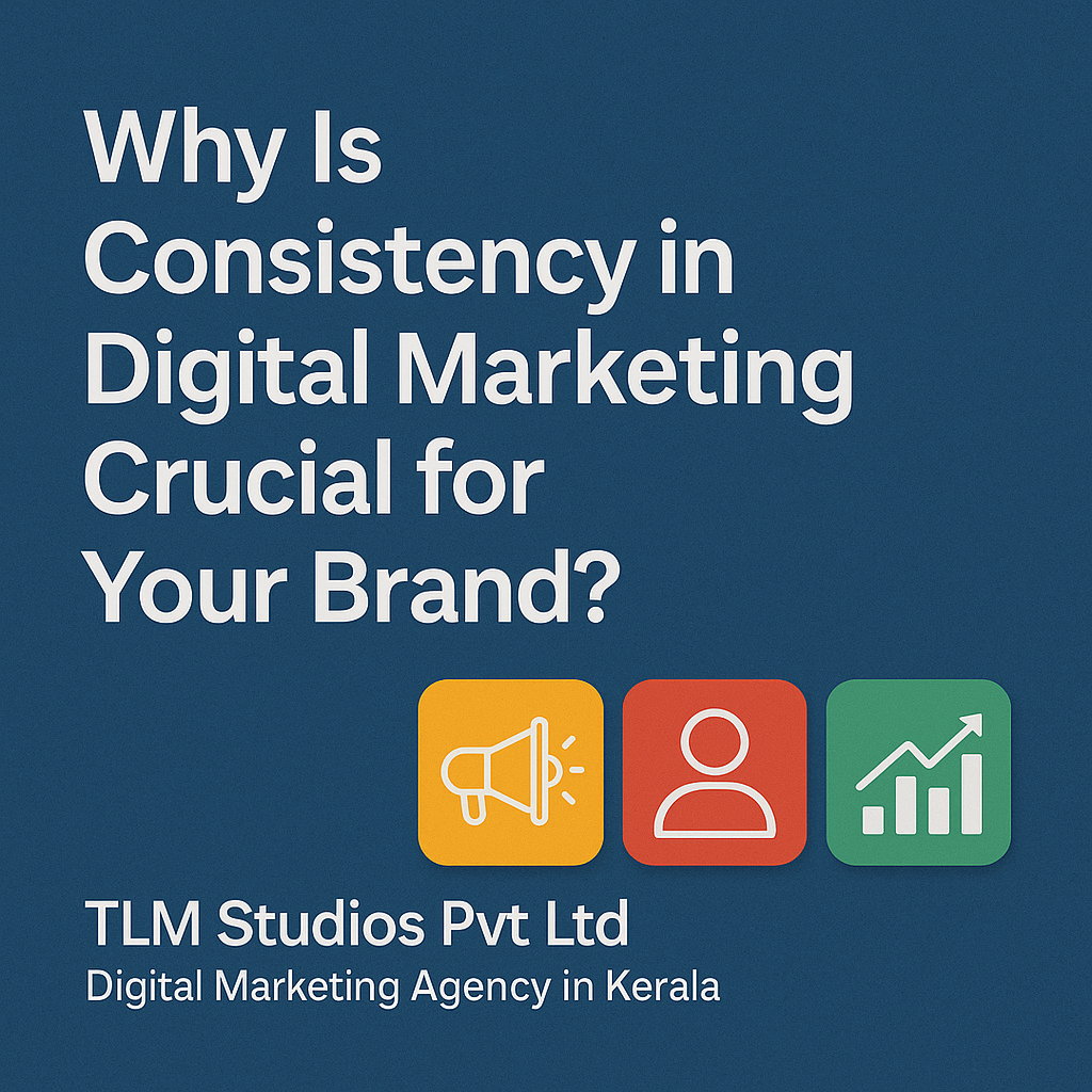 Visual representation of the importance of consistency in digital marketing strategy